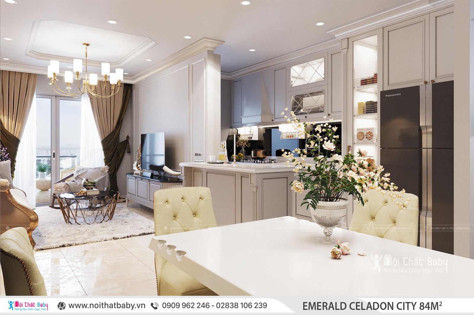 Tổng hợp các mẫu thiết kế nội thất Chung cư Emerald Celadon City